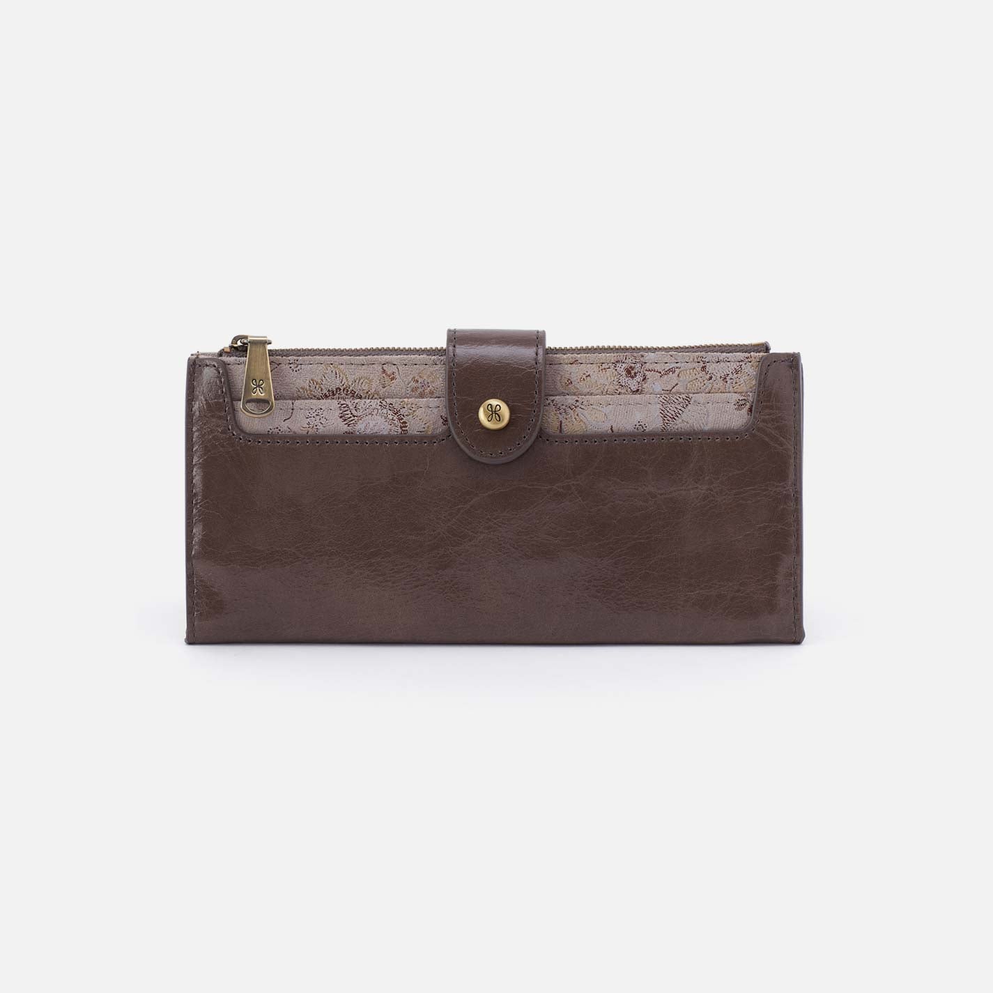 Dunn Continental Wallet in Polished And Printed Leather - Hearthstone