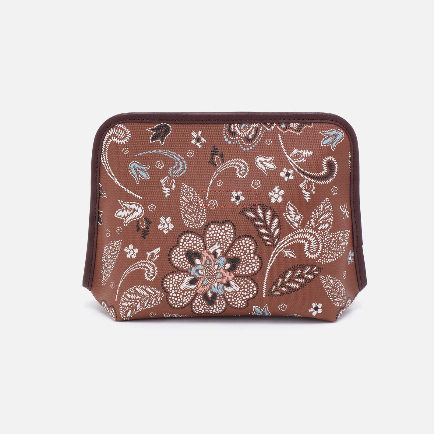 Beauty Cosmetic Pouch in Coated Canvas - Country Road Bloom Canvas - Image 2