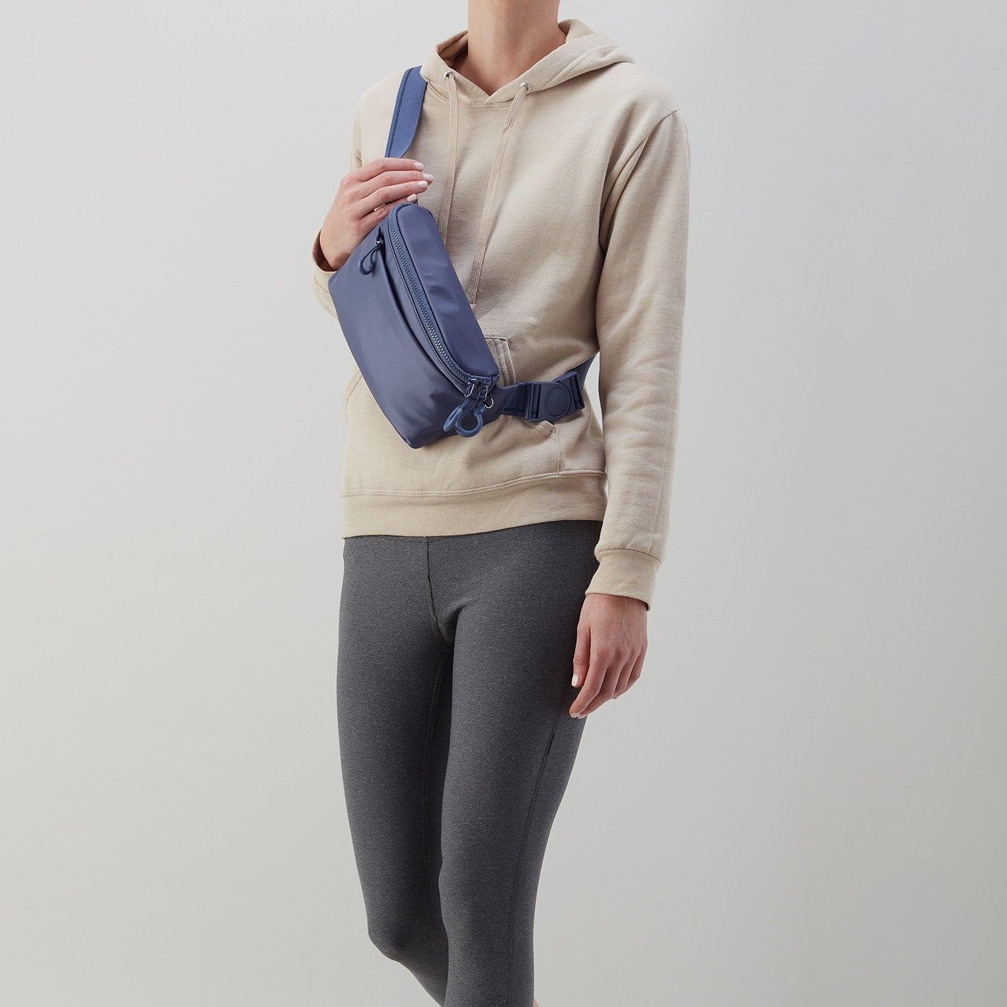 BE HOLD Belt Bag in CaRefiber recycled nylon - Lotus - Image 9
