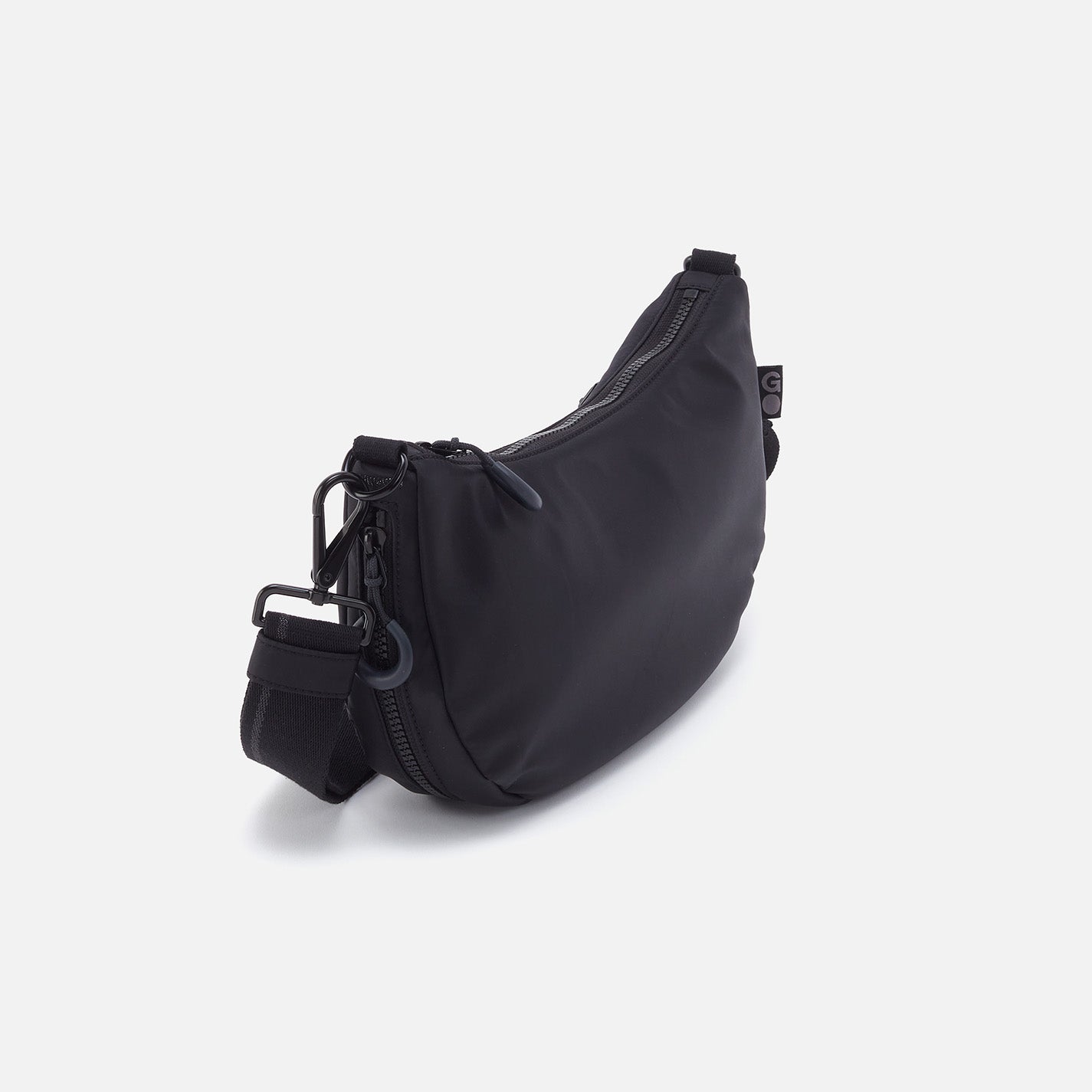 EVERY WEAR Crossbody in CaRefiber recycled nylon - Jet - Image 5