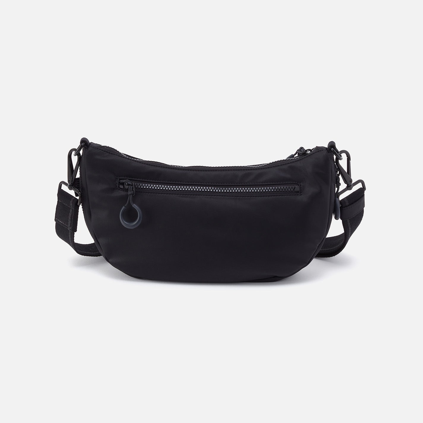 EVERY WEAR Crossbody in CaRefiber recycled nylon - Jet - Image 6