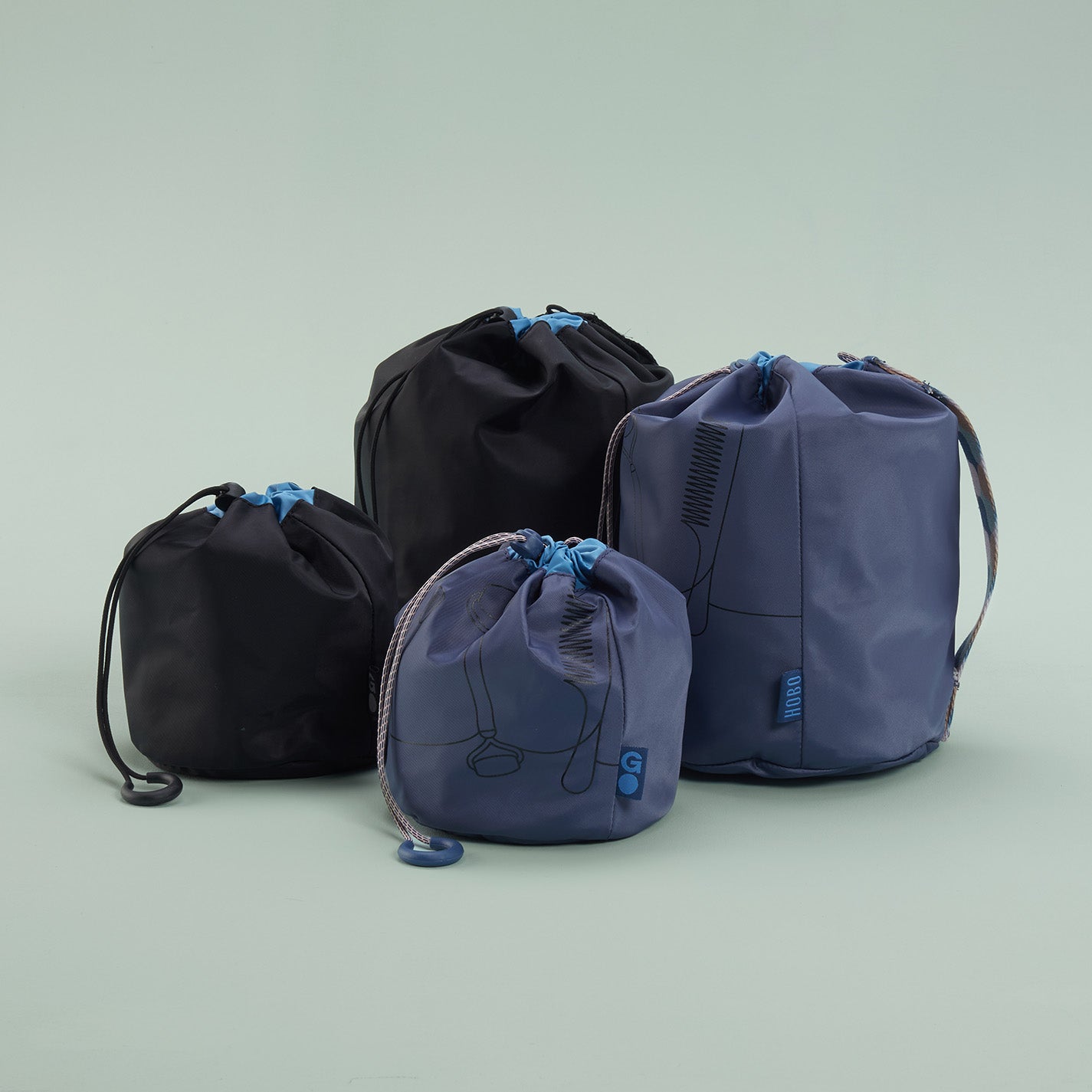 QUICK DRAW Pack Sack Large in CaRefiber recycled nylon - Jet - Image 6