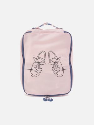 SET TO GO Shoe Packing Cube in CaRefiber recycled nylon - Lotus