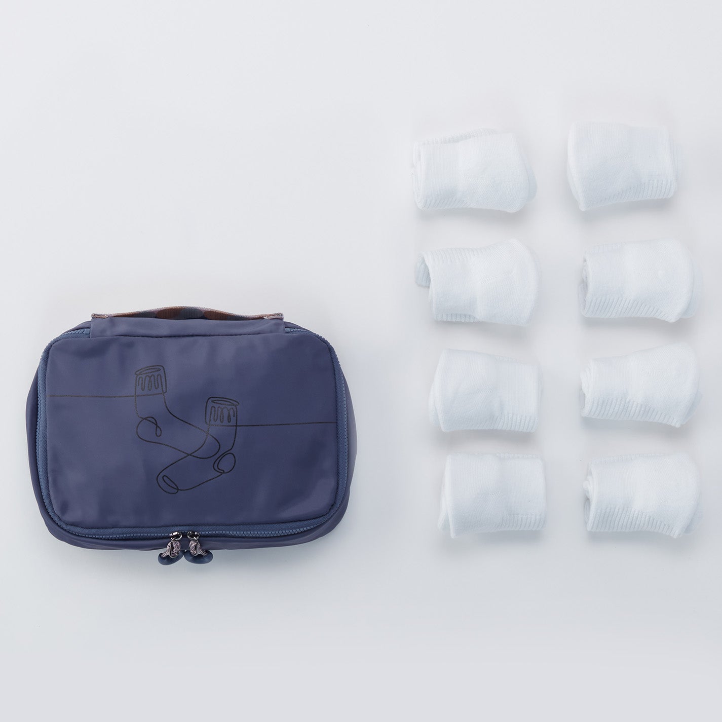 SET TO GO Packing Cube Small in CaRefiber recycled nylon - Ocean - Image 7