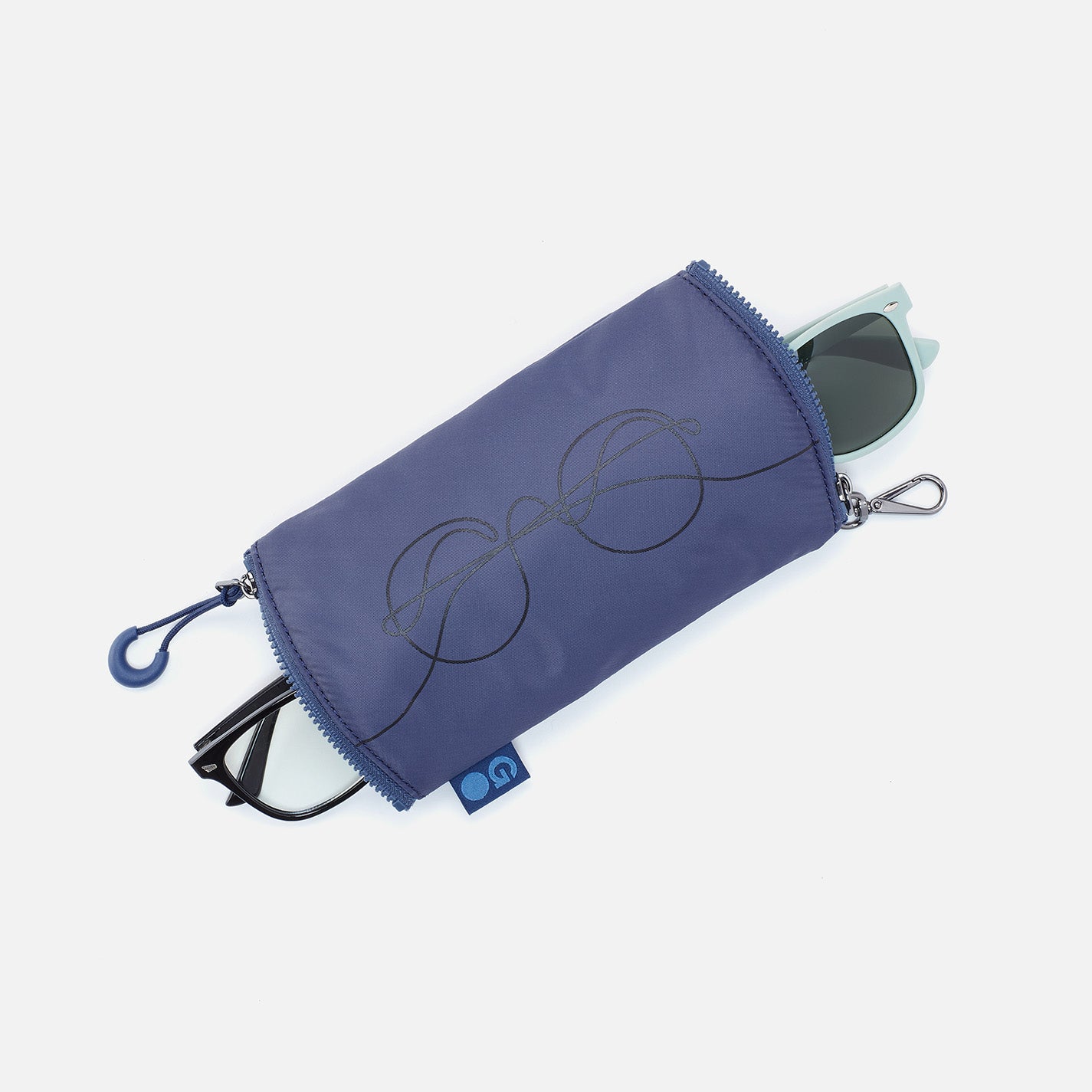 DOUBLE VISION Clip Eyewear Organizer in CaRefiber recycled nylon - Ocean - Image 3
