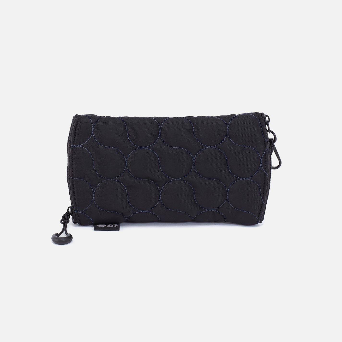 DOUBLE VISION Quilted Clip Eyewear Organizer in CaRefiber recycled nylon - Jet
