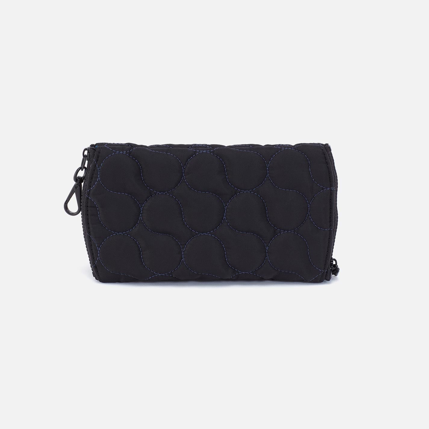 DOUBLE VISION Quilted Clip Eyewear Organizer in CaRefiber recycled nylon - Jet - Image 2