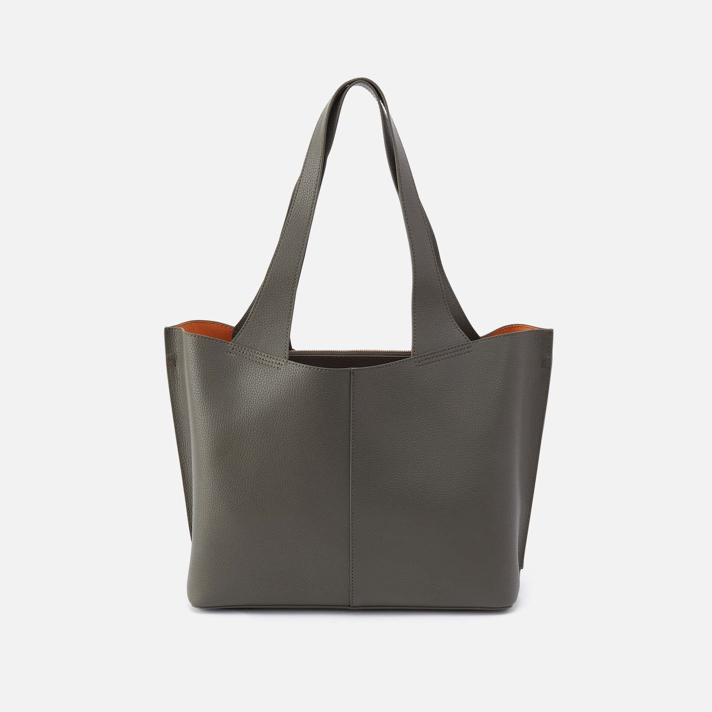 Vida Tote in Micro Pebbled Leather - Desert Palm - Image 5