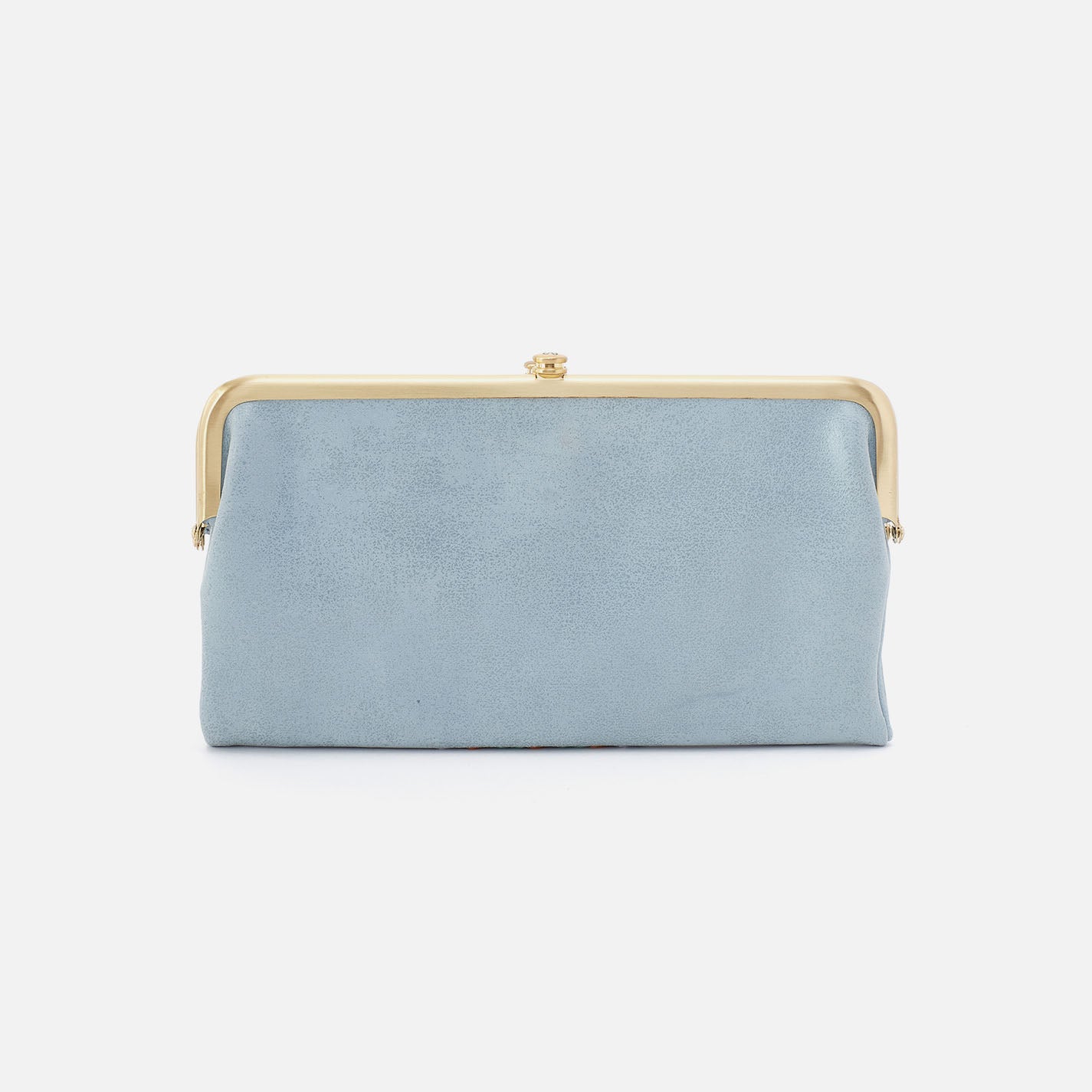 Lauren Clutch-Wallet In Buffed Leather - Sky - Image 6
