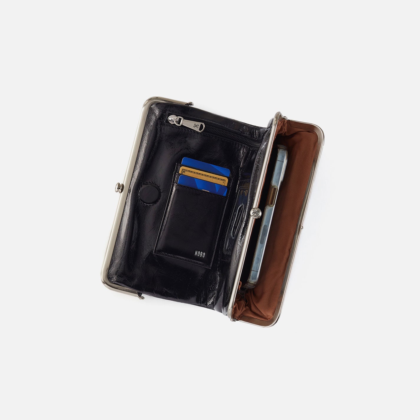 Lauren Clutch-Wallet In Pebbled Leather - Birch - Image 4