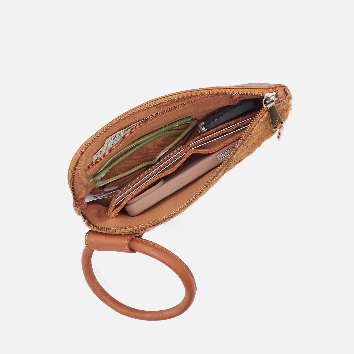 Sable Wristlet in Hair-On Leather - Harvest Wheat Hair-On - Image 4