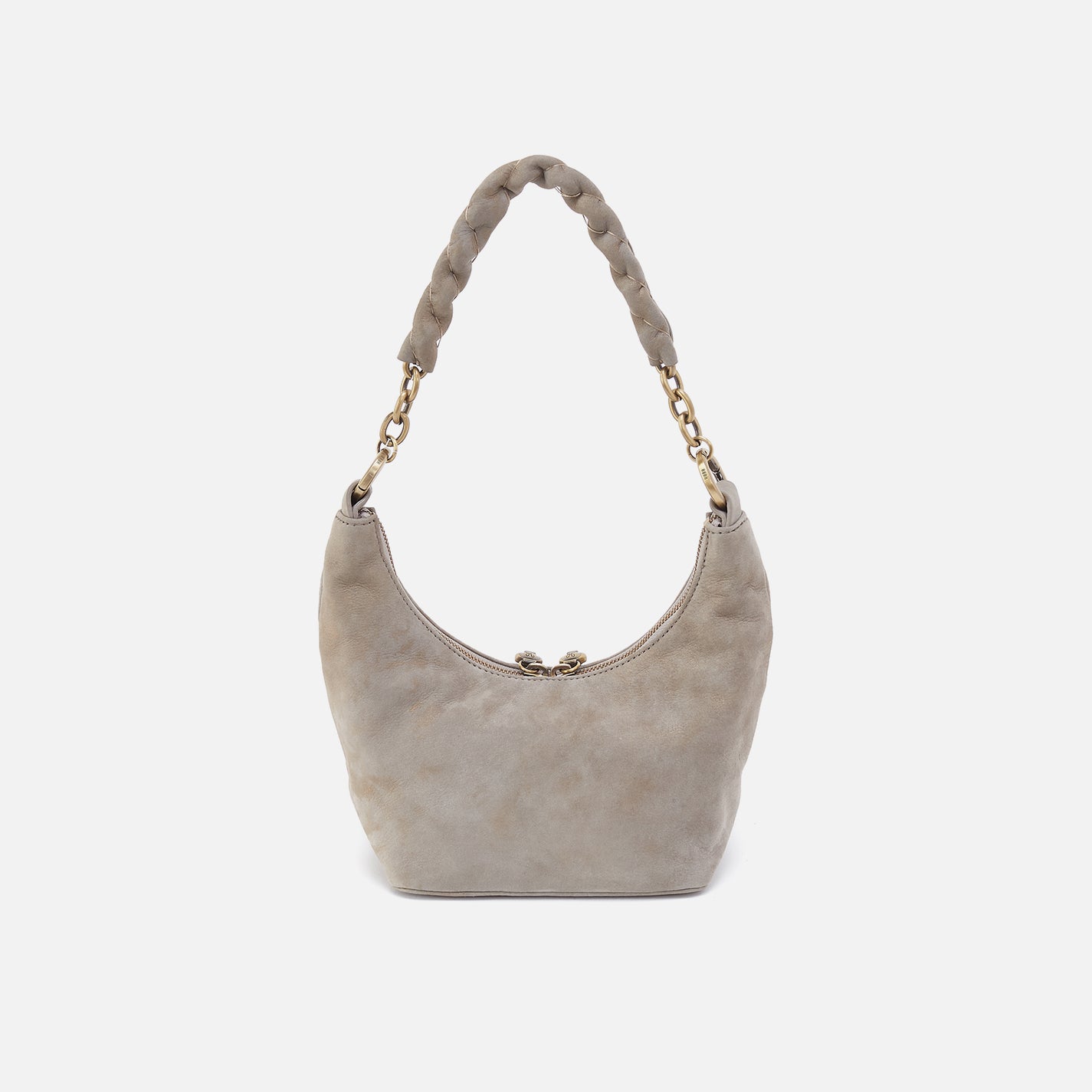 Astrid Small Crossbody in Nubuck Leather - Golden Granite - Image 6
