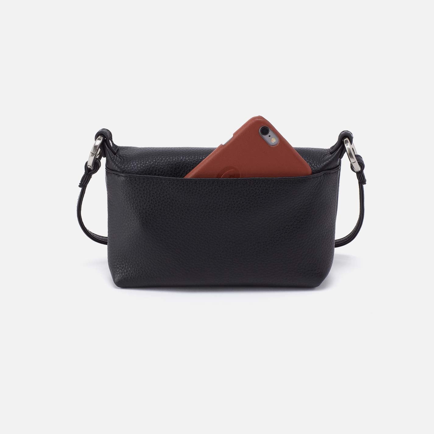 Run About Crossbody in Pebbled Leather - Black - Image 4