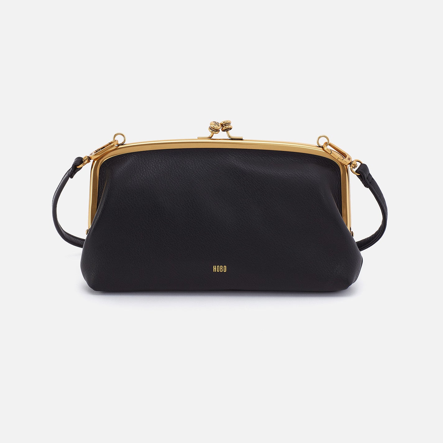 Cora Wallet Crossbody In Pebbled Leather - Black - Image 5