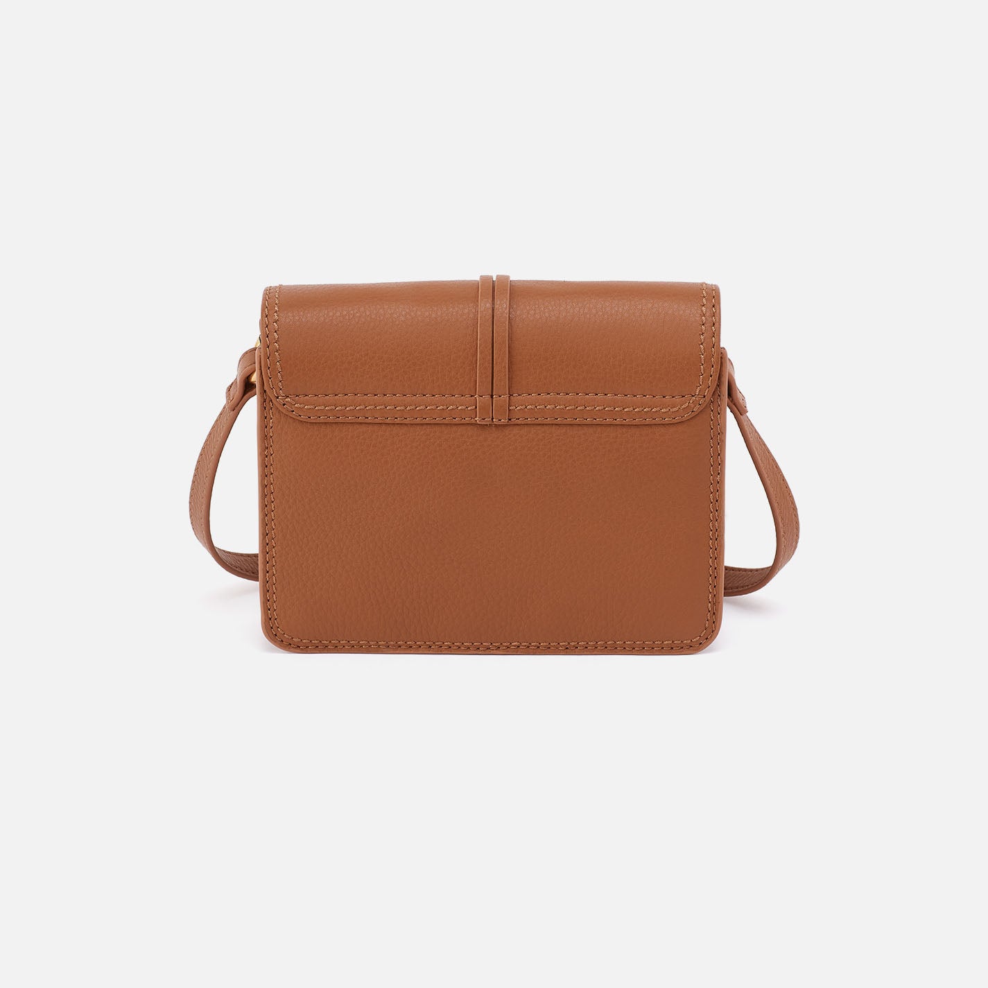 Eden Small Crossbody In Pebbled Leather - Warm Honey - Image 4