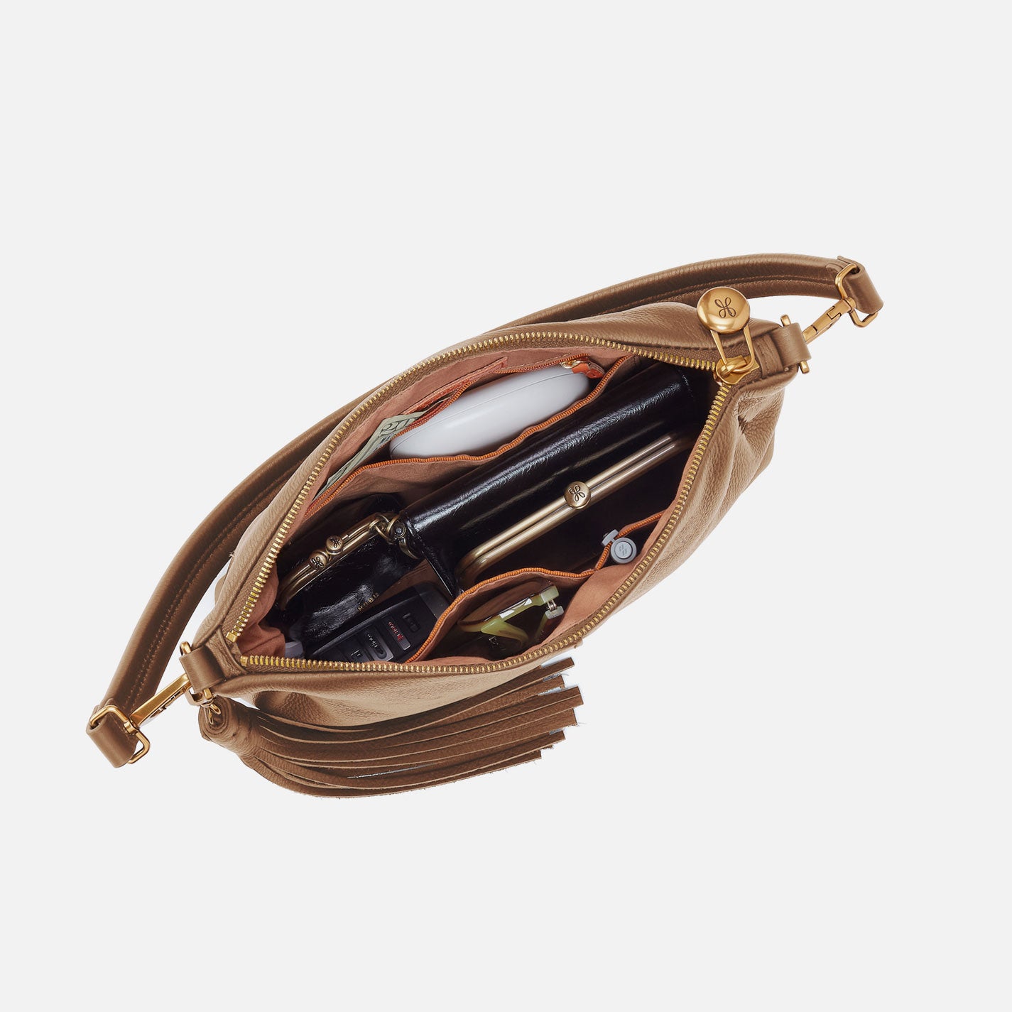 Kori Crossbody in Pebbled Leather - Cedar Sagebrush - Image 4