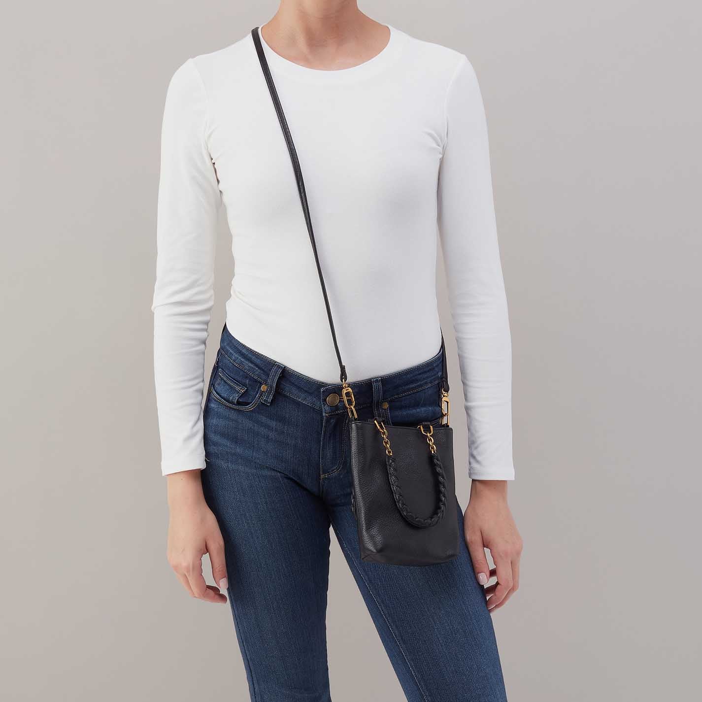 Tennessee Mini Bag in Pebbled Leather - Black - Image 3