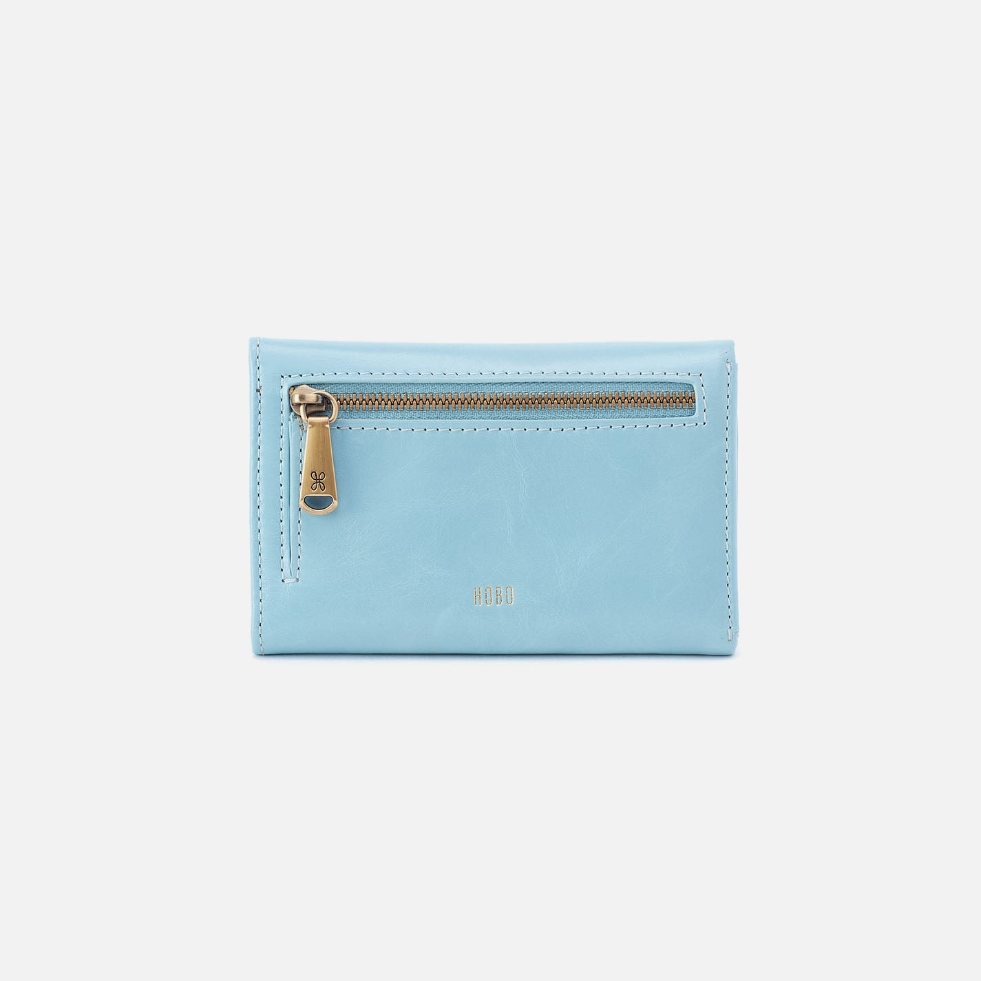 Jill Trifold Wallet In Polished Leather - Stratosphere - Image 3