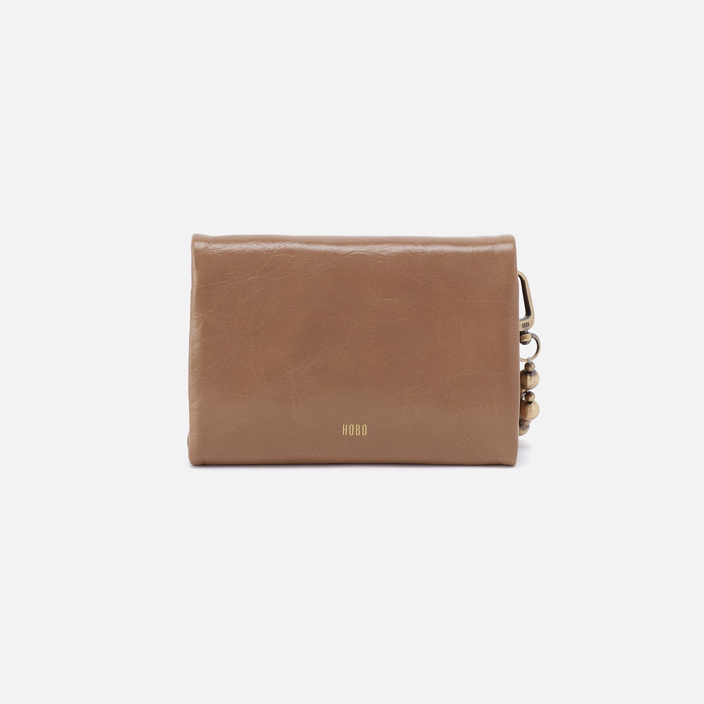 Ross Bead Wristlet In Polished Leather - Cashmere - Image 5