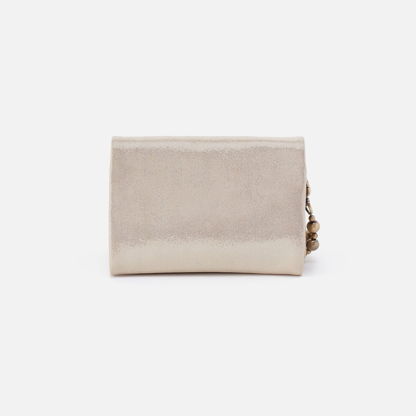 Ross Bead Wristlet In Metallic Leather - Sand Shimmer - Image 4