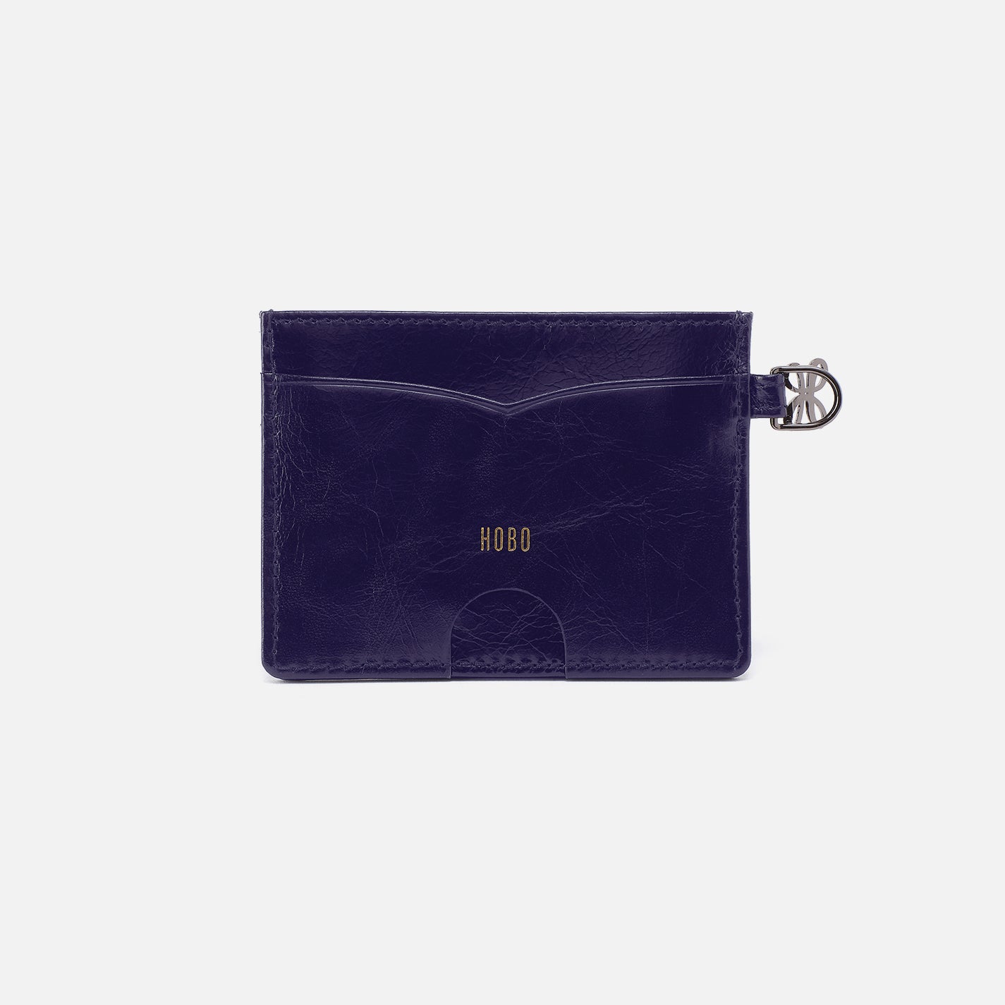 Charmed Card Case in Polished Leather - Winter Violet - Image 2