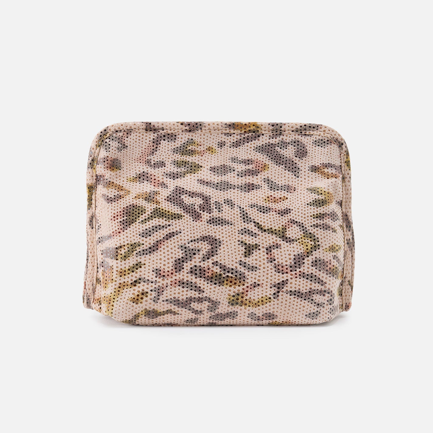 Beauty Cosmetic Pouch In Printed Leather - Summer Safari